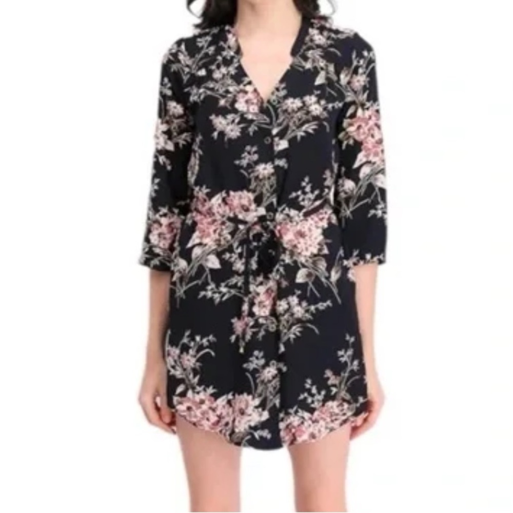 41Hawthorn Stitch Fix Women Christen Floral Button Down Shirt Dress SP